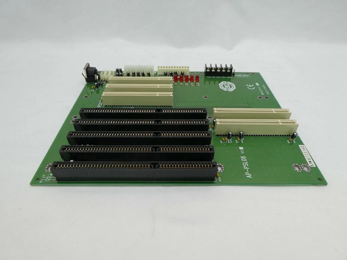 Used Lanner Electronics AP-PSL08 8-slot PICMG 1.0 PCI/ISA Backplane PCB Working Spare