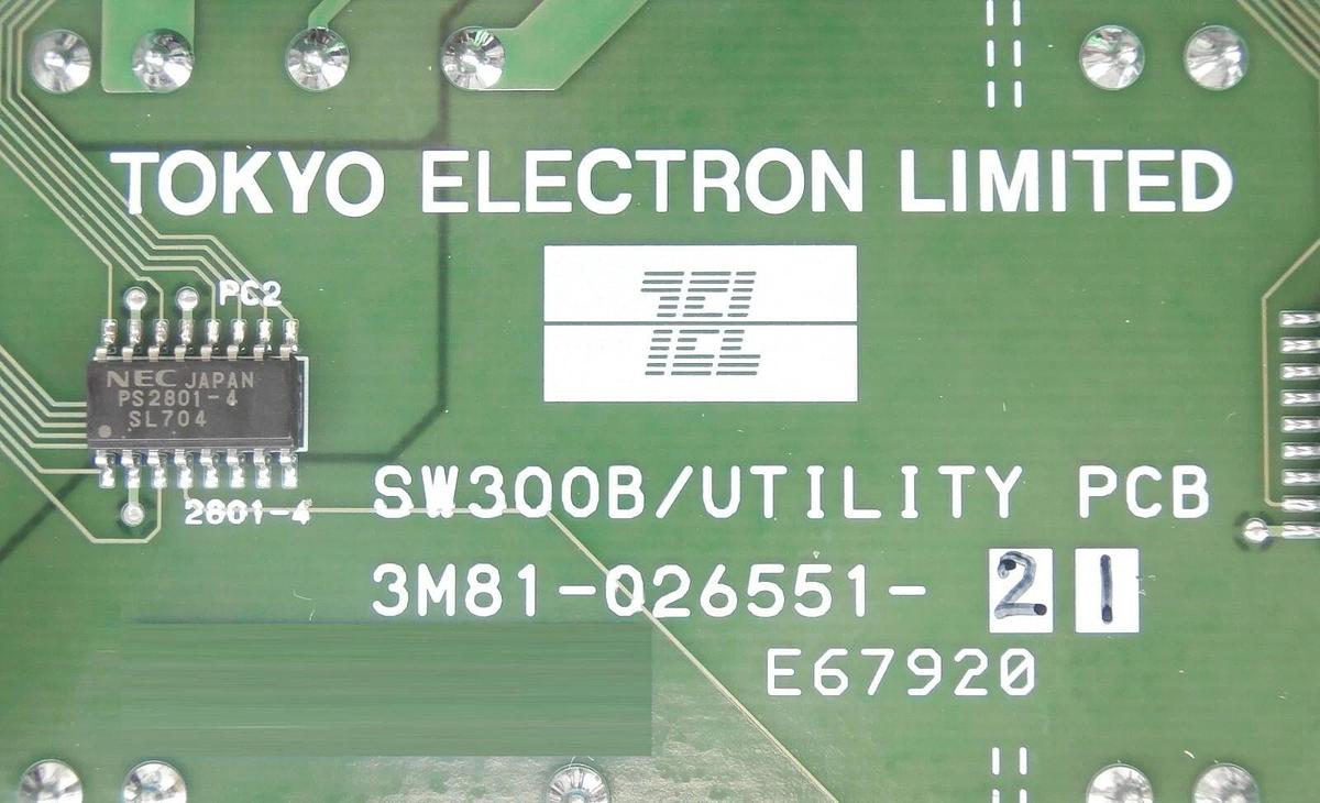 Used TEL Tokyo Electron 3S87-050797 Utility Terminator 3M81-026551-21 Trias Working