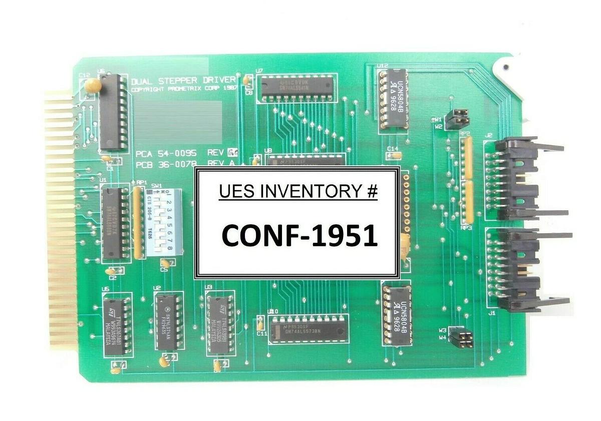 Used Prometrix 54-0095 Dual Stepper Driver PCB Card 36-0078 Rev. GO Working Surplus