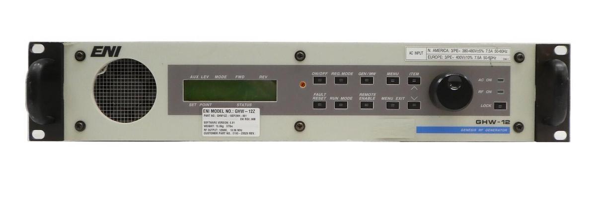 Used GHW-12Z Genesis ENI GHW12Z-13DF2NH-001 RF Generator AMAT 0190-25529 Tested As-Is