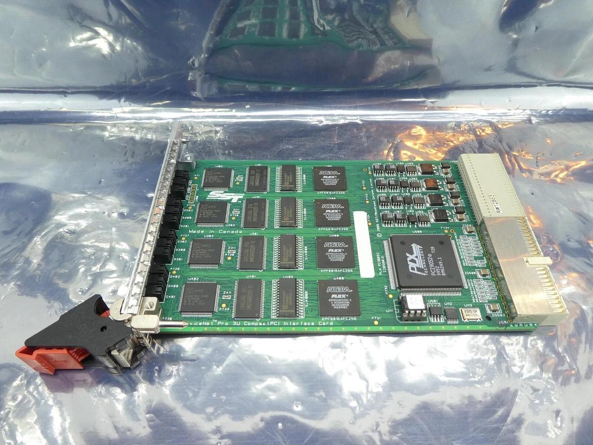 Used SST Woodhead PLX PCI9052 DeviceNet Pro 3U ComactPCI Interface PCB Card Working