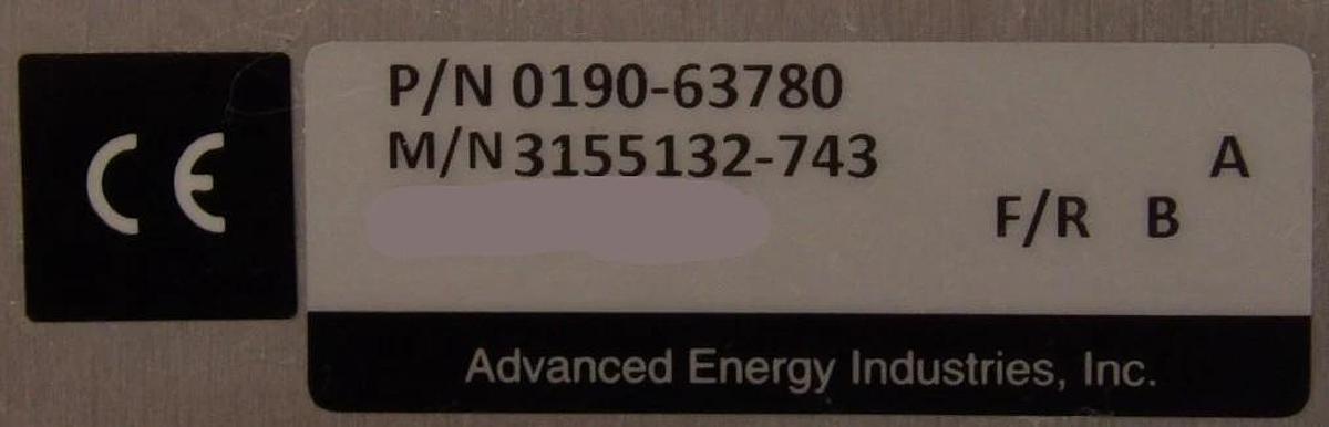 RF Navigator AE Advanced Energy 3155132-743 RF Match 13.56 MHz 0190-63780 New