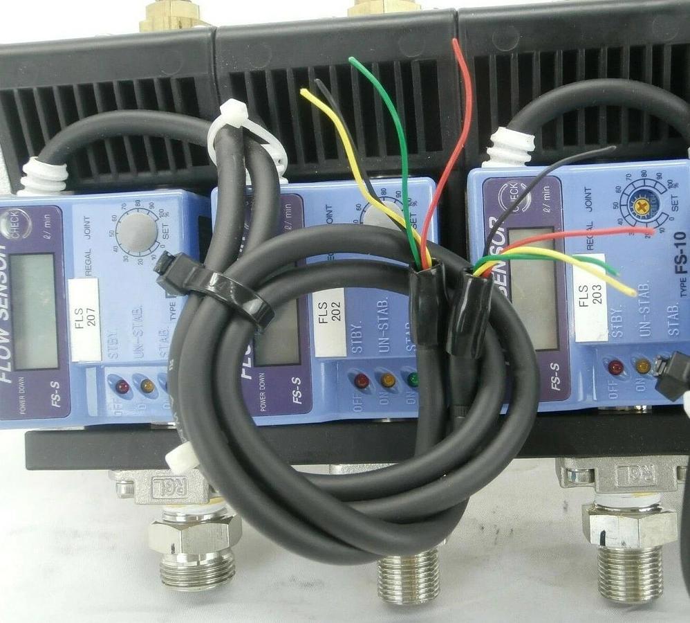 Used Regal Joint FS-10S 4-Port Flow Sensor Manifold FS-10 Hitachi M-712E Working