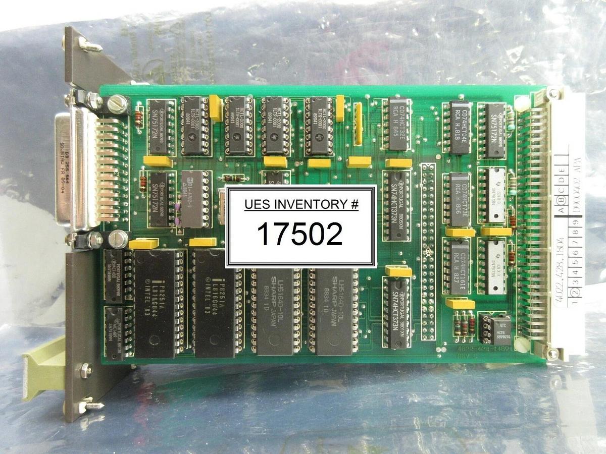 Used ASML 4022.428.1804 Prealignment Unit PCB Card PAS 5000/2500 Wafer Stepper Used