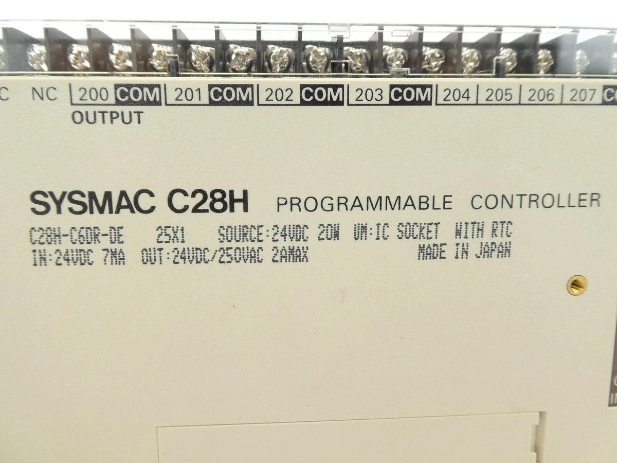 Used Omron C28H-C6DR-DE Programmable Logic Controller PLC SYSMAC C28H Working Spare