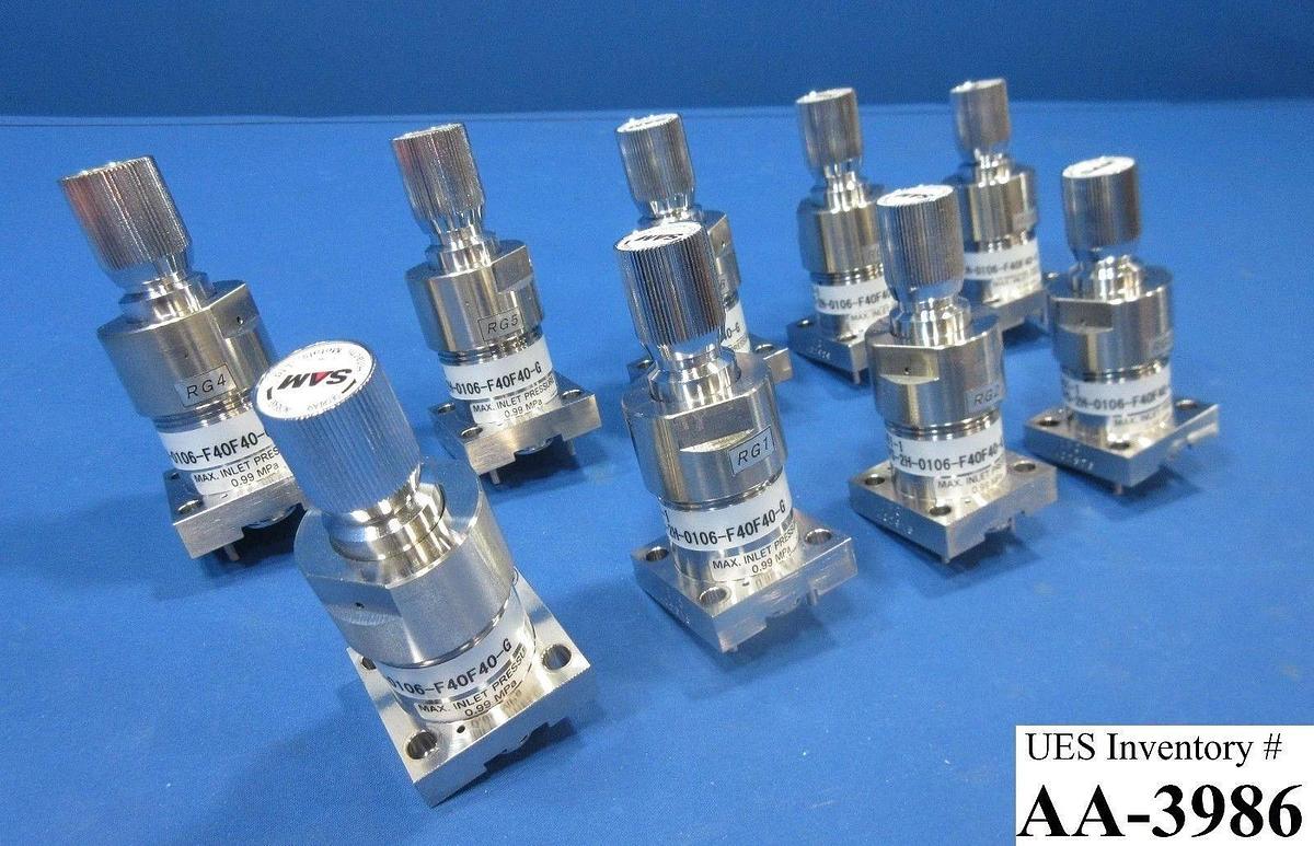 Used Hitachi Metals SAM U18SVS-2H-0106-F40F40-G P-768 0~0.6 MPa Lot of 9 Used Working