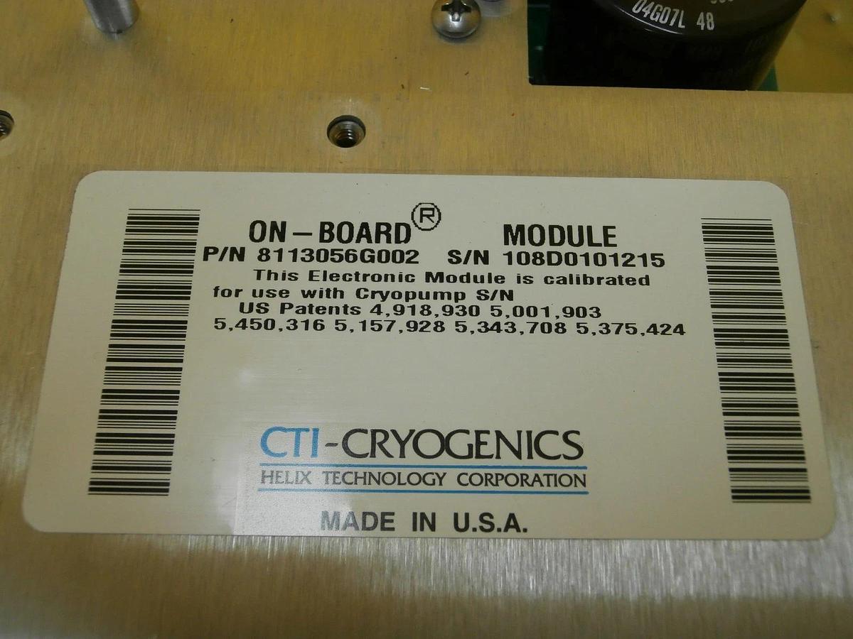 Used Helix Technology 8127213G001 Power Board PCB CTI-Cryogenics 8113056G001 Used