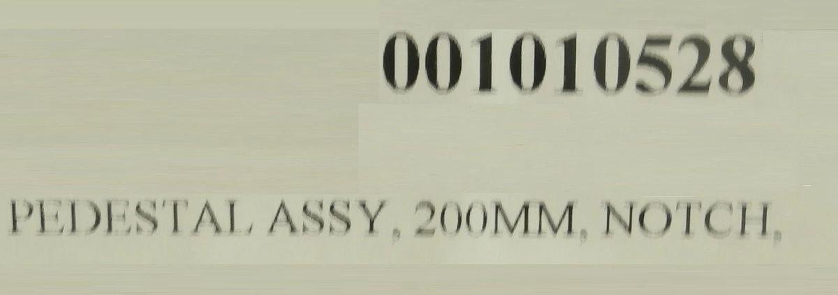 Used AMAT Applied Materials 0010-10528 200mm ESC Notch Pedestal 0020-32963 Working