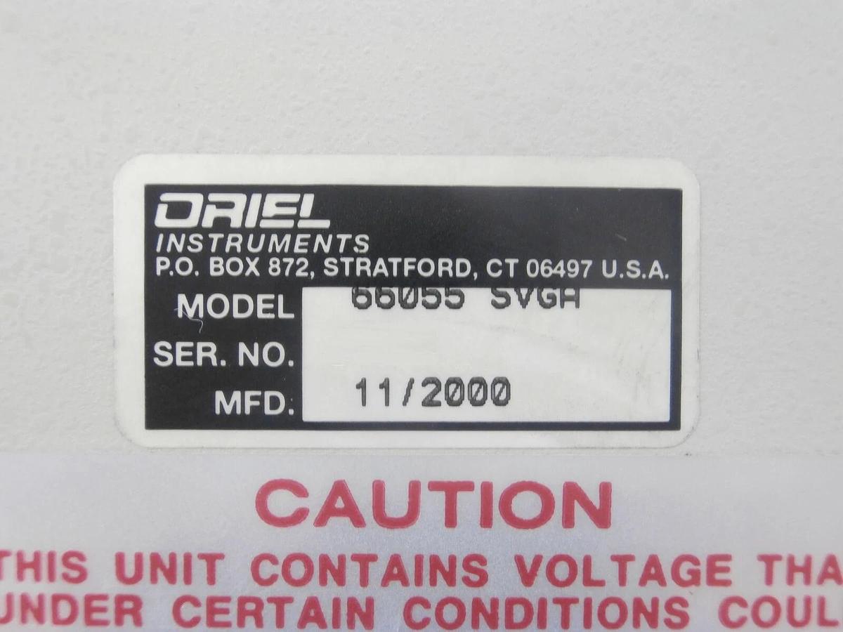 Used SVG Silicon Valley Group 859-9599-005 Arc Lamp Assembly Oriel 66055 SVGH 68705