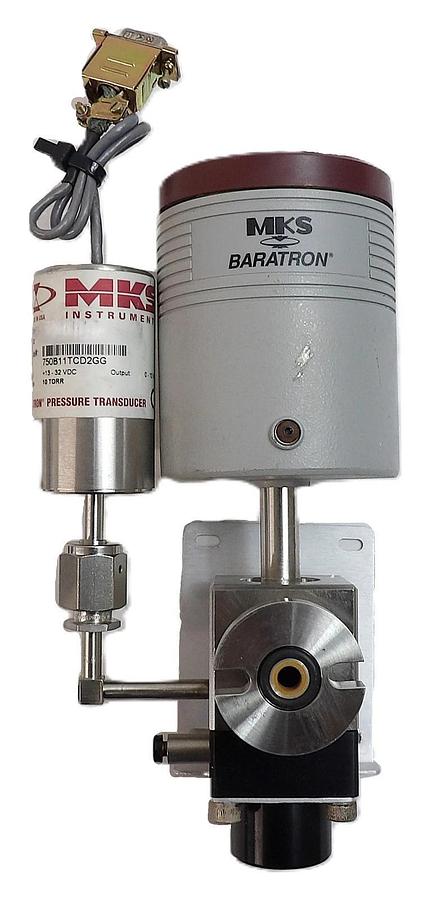 Used MKS Instruments 627A.1TAD-----S Baratron Assembly w/ 750B11TCD2GG Spare