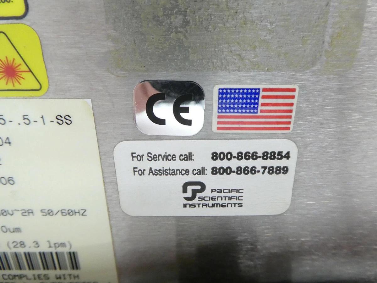 Used Met One 2083993-04 Particle Counter 3315-.5-1-SS Pacific Scientific Working