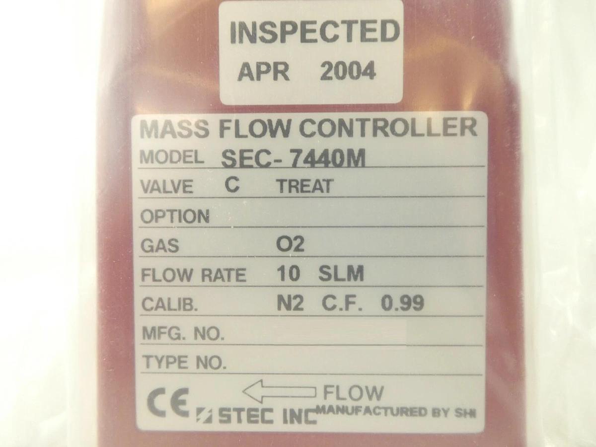 STEC SEC-7440M Mass Flow Controller MFC Mattson Technology 445-15400-00 New