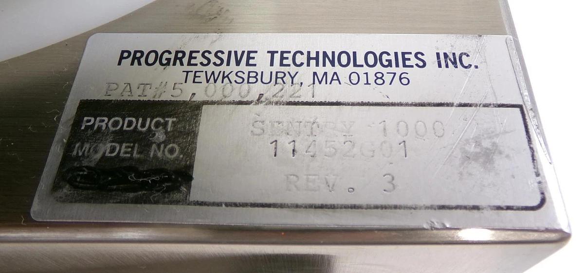 Used PTI Progressive Technologies 11452G01 Automated Exhaust Sentry 1000 As-Is