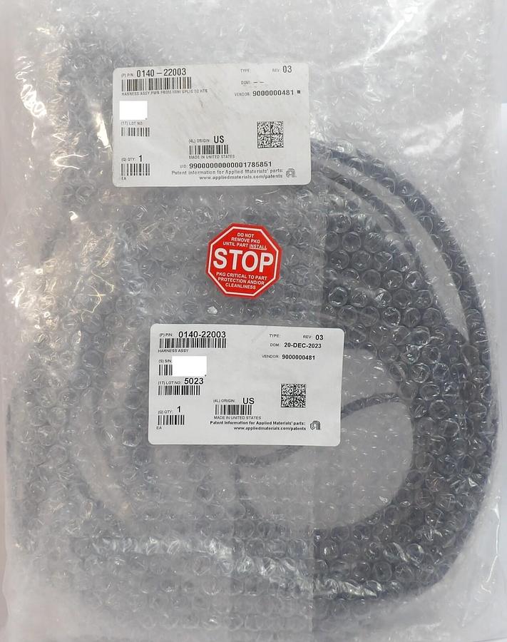 Used AMAT Applied Materials 0140-22003 Harness Assembly New Surplus