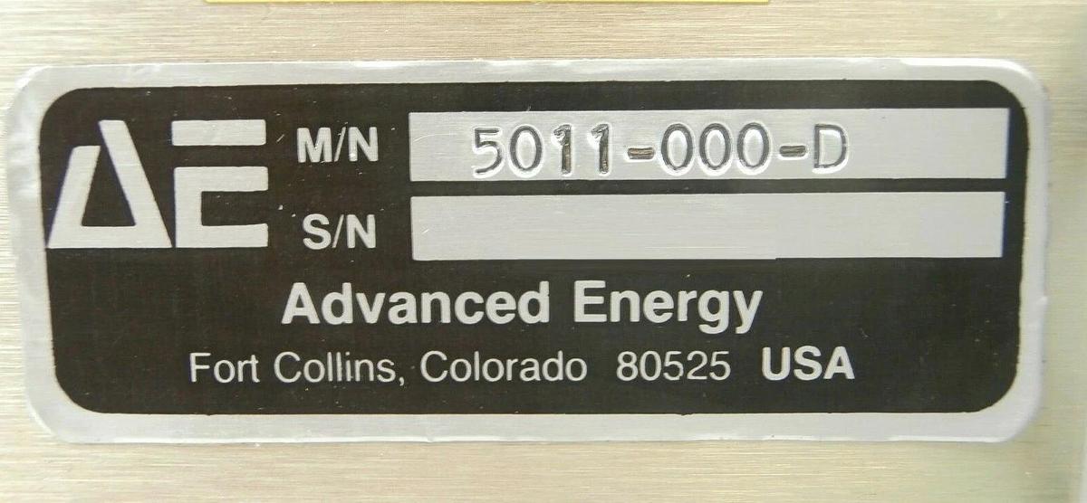Used RFX 2500 AE Advanced Energy 5011-000-D RF Generator Tested Not Working As-Is