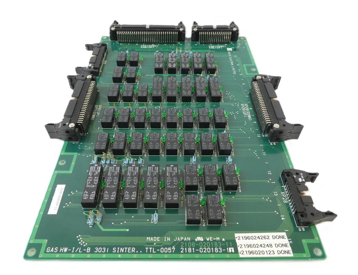 Used TEL 2180-020589-11 Gas HW-I/L-B 303i SINTER TTL-0057 PCB 2181-020183-11 Working