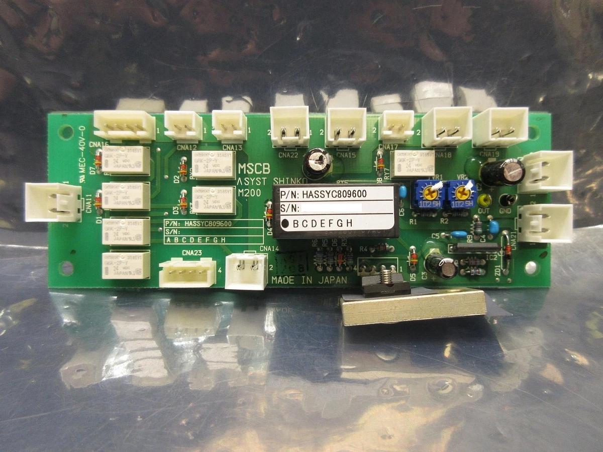 Used Asyst Shinko HASSYC809600 Interface Board PCB MSCB M200 Used Working