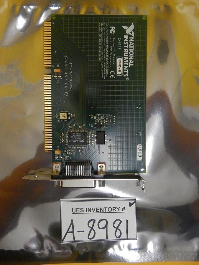 Used National Instruments AT-GPIB/TNT Plug and Play PCB Card 183663C-01 Used Working