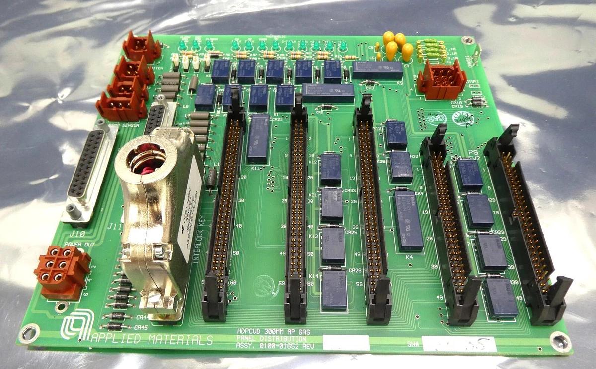 Used AMAT Applied Materials 0100-01652 HDPCVD 300MM AP Gas Panel PCB Working Spare