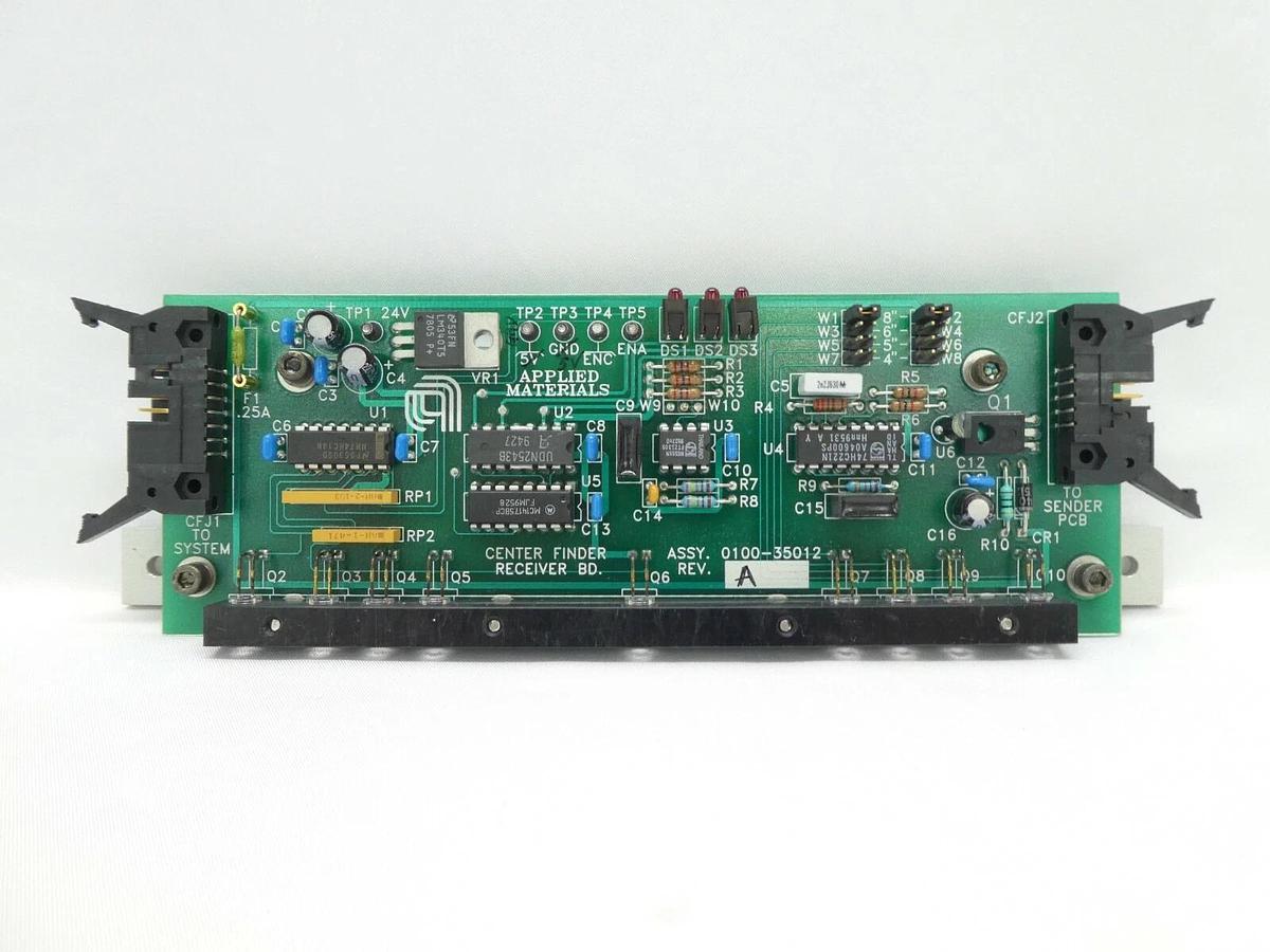 Used AMAT Applied Materials 0100-35012 Center Finder Receiver Board PCB 0150-35250