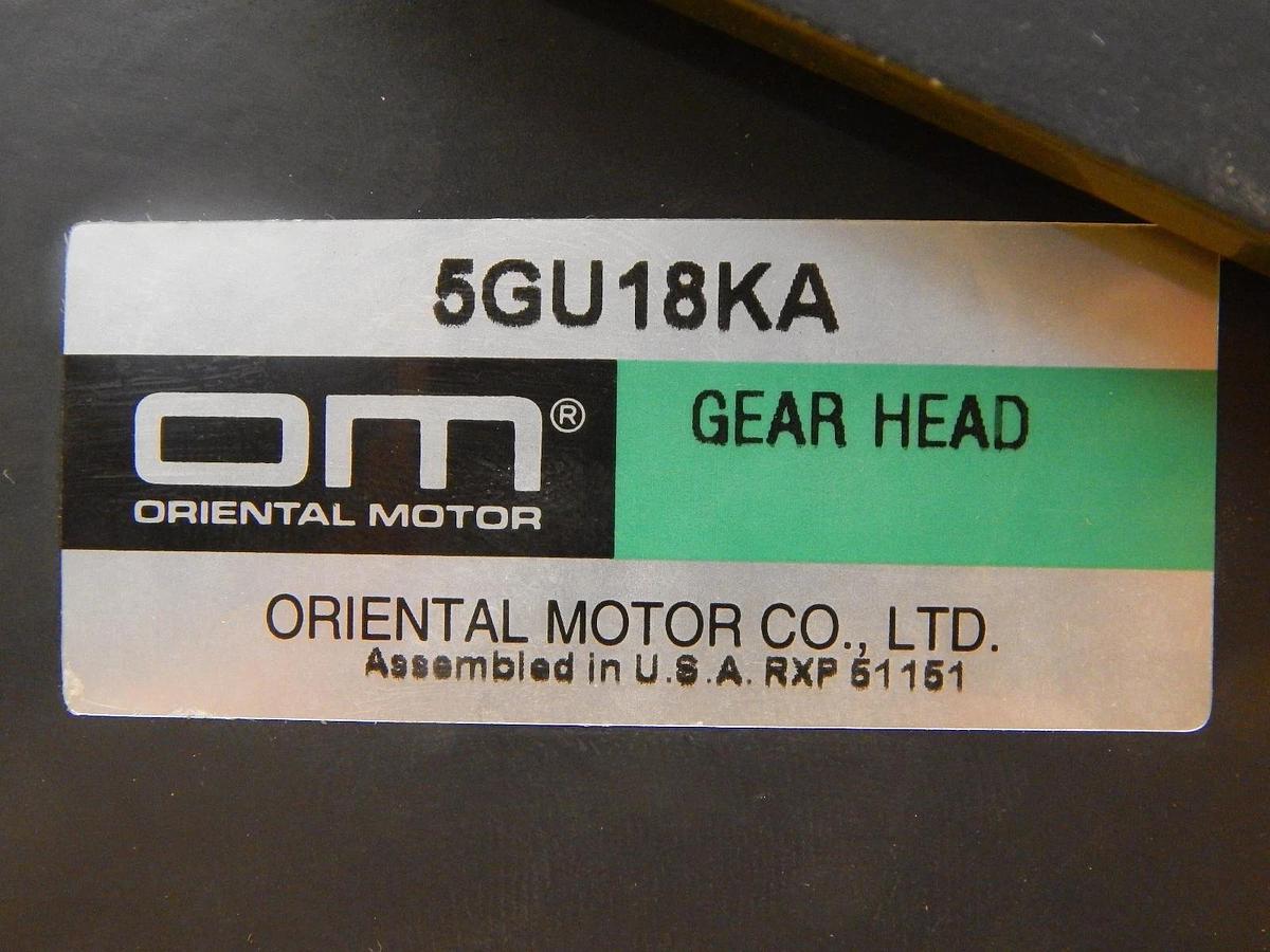 Used Oriental Motor 5RK60GU-CWT Reversible Motor Gear Head 5GU18KA Used Working
