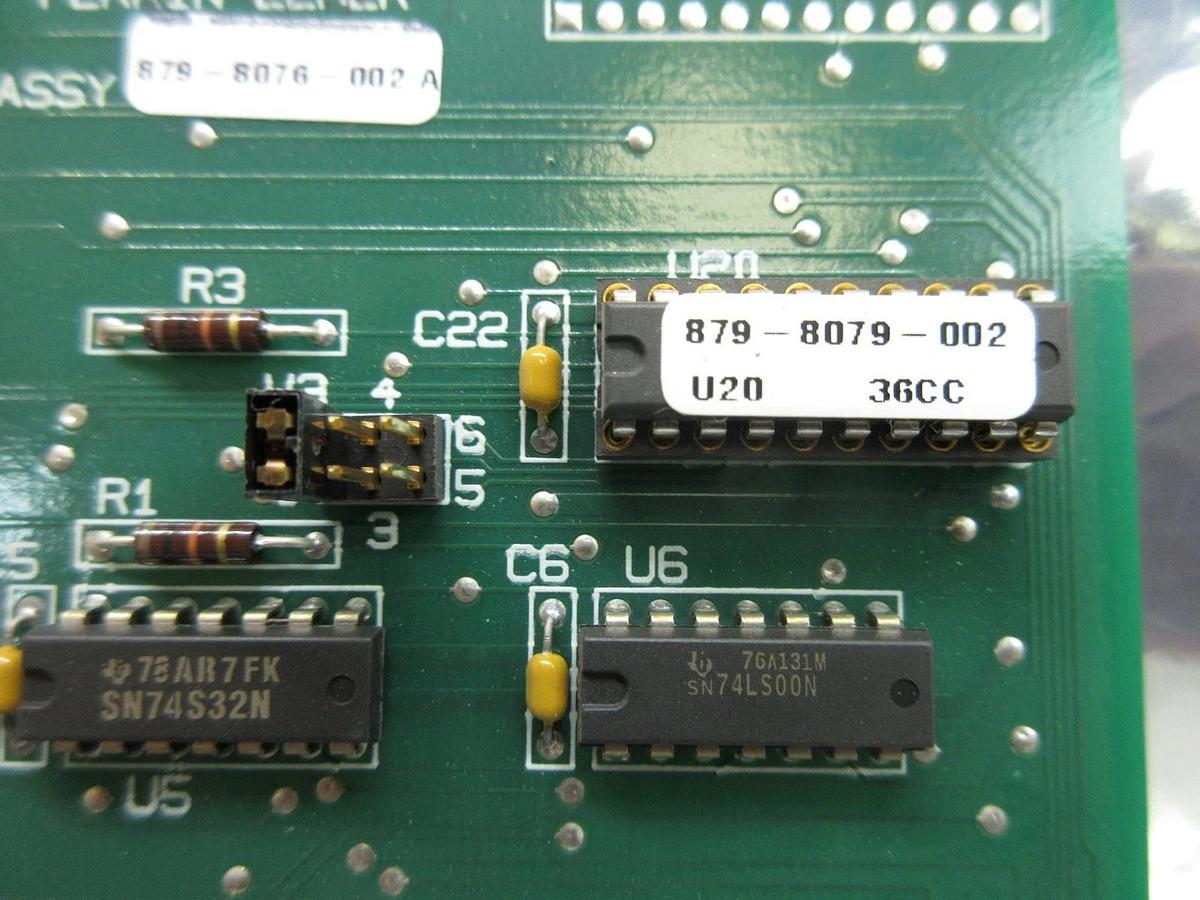 Used Perkin-Elmer 851-9993 Interface PCB Card 879-8076-002 Rev. A SVG ASML 90S Used