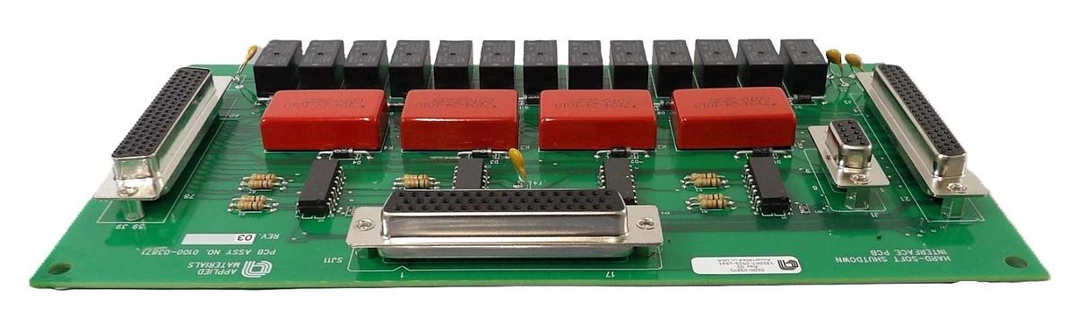 Used AMAT Applied Materials 0100-03871 Hard-Soft Shutdown Interface PCB Working
