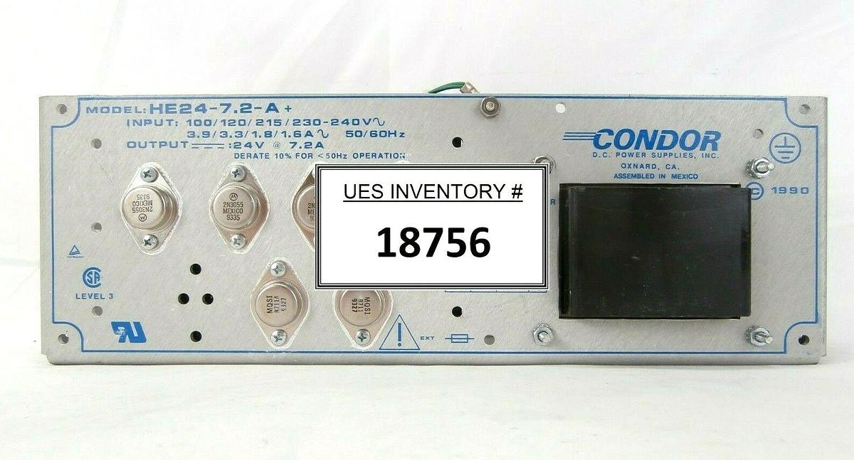 Used Condor HDD24-7.2-A+ DC Power Supply 24V Power-One Working Spare