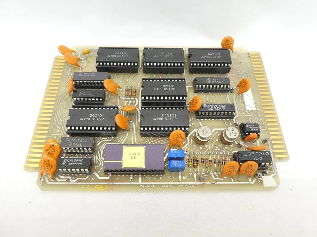 Used Varian Semiconductor VSEA D-H0117001 Parallel I/O Interface PCB H0117001 Rev. F