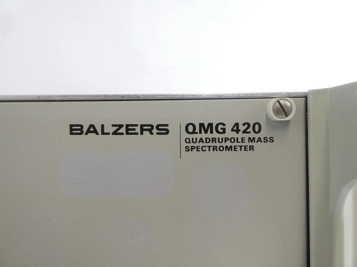 Used Balzers QMG 420 Quadrupole Mass Spectrometer MM 420 QC 420 AI 420 AO 420 As-Is