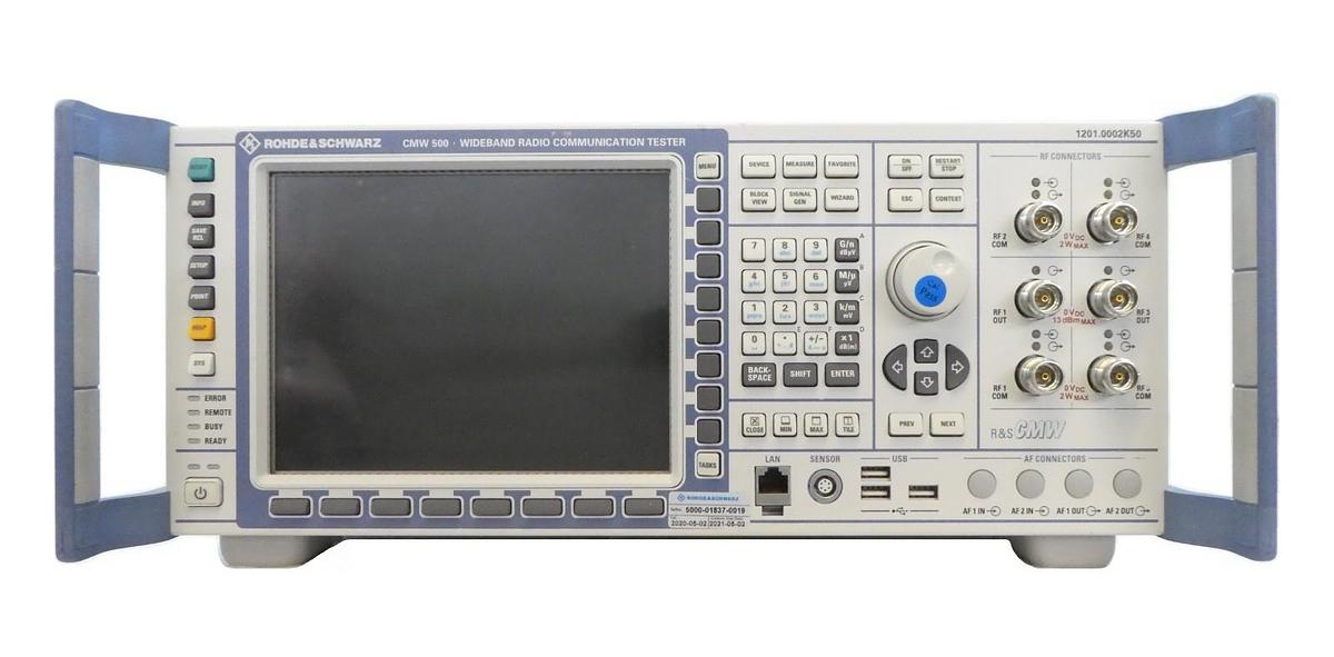 Used Rohde & Schwarz 1201.0002K50 Wideband Radio Comm Tester CMW 500 V 3.7 Non-Signal