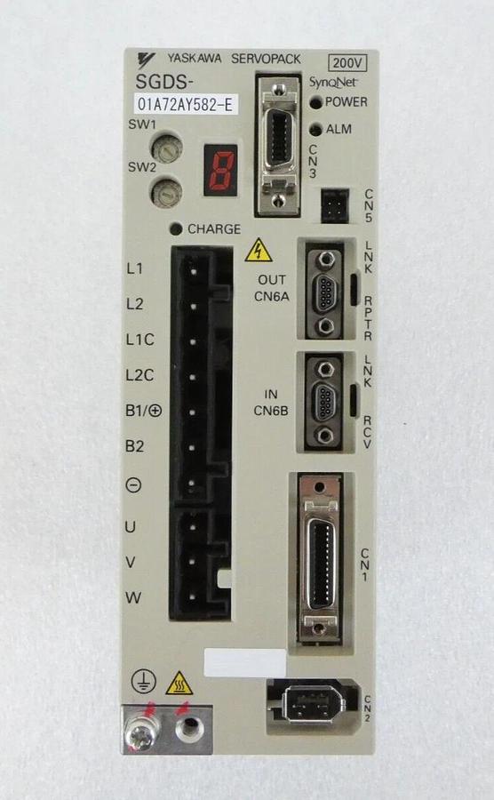 Used Yaskawa Electric SGDS-01A72AY582 Servo Drive SERVOPACK SynqNet Lot of 2 Working