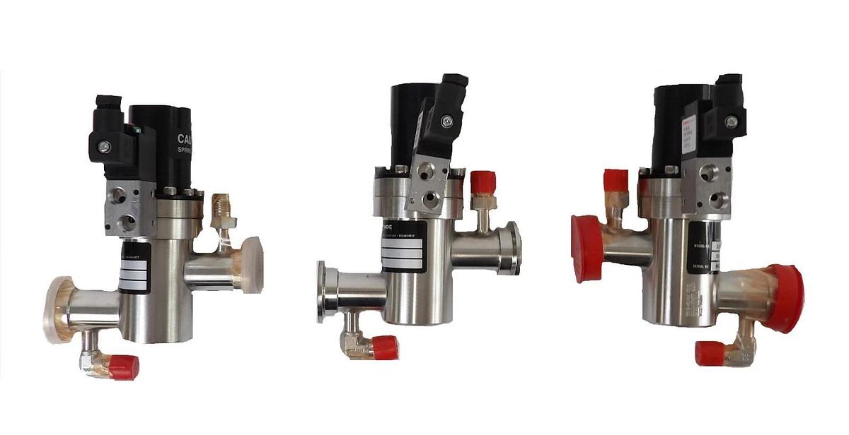 Used MDC Vacuum Products 321053 Angle Valve KIV-100-P Reseller Lot of 3 Working