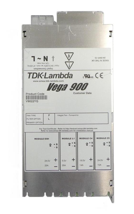 Used TDK-Lambda V9022YG Spectrometer Power Supply Vega 900 AB Sciex Working Surplus