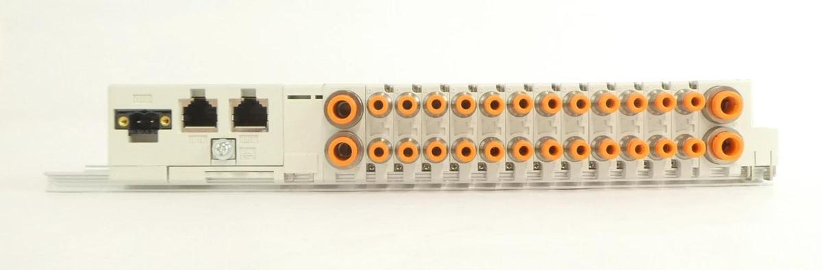 Used SMC EX180-SEC5-X231 12-Port Pneumatic Manifold AMAT 4060-01525 Working Spare