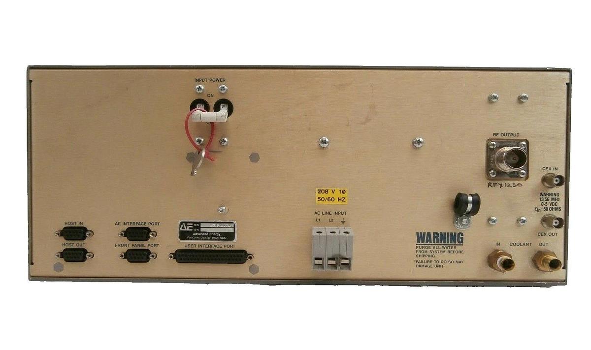 Used RFX 1250 AE Advanced Energy 5012-000-J RF Generator 3155012-000 Tested Working