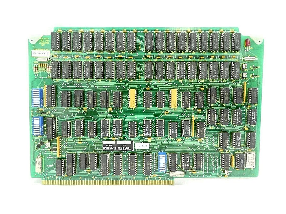 Used Varian Semiconductor VSEA E15002200 1 MEG DRAM PCB Card Rev. B 115679002 Working