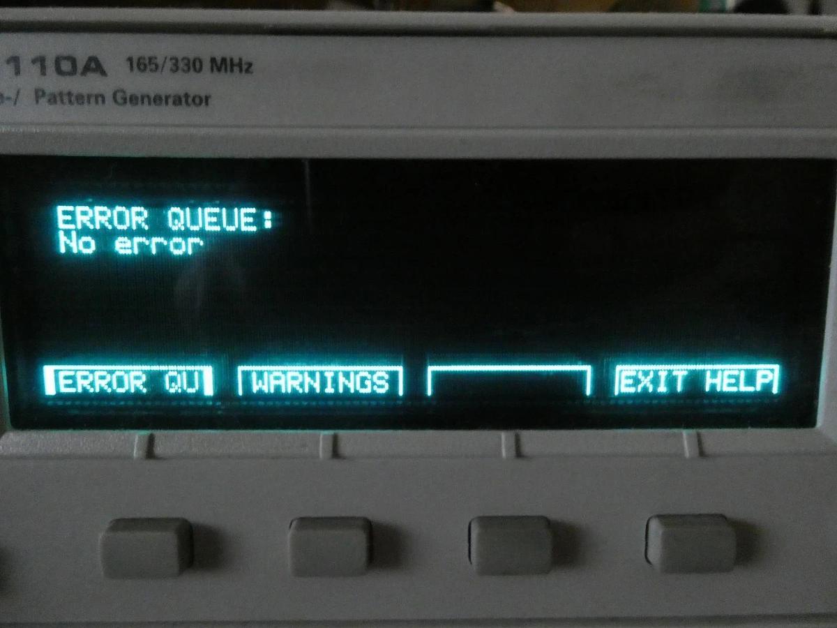 Used Agilent 81110A Pulse Pattern Generator 165/330 MHz with 81111A Modules Untested