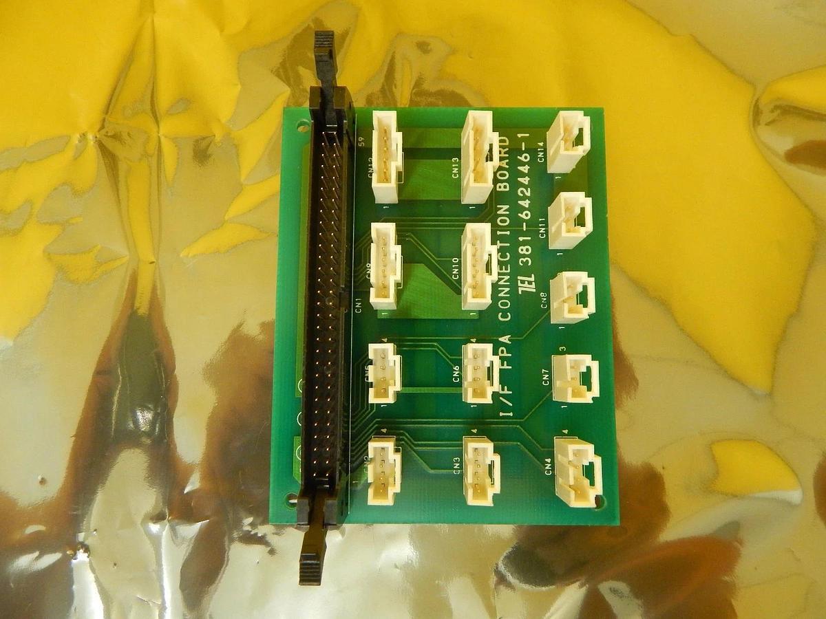 Used TEL Tokyo Electron 381-642446-1 I/F FPA Connection Board PCB MARK 8 Used