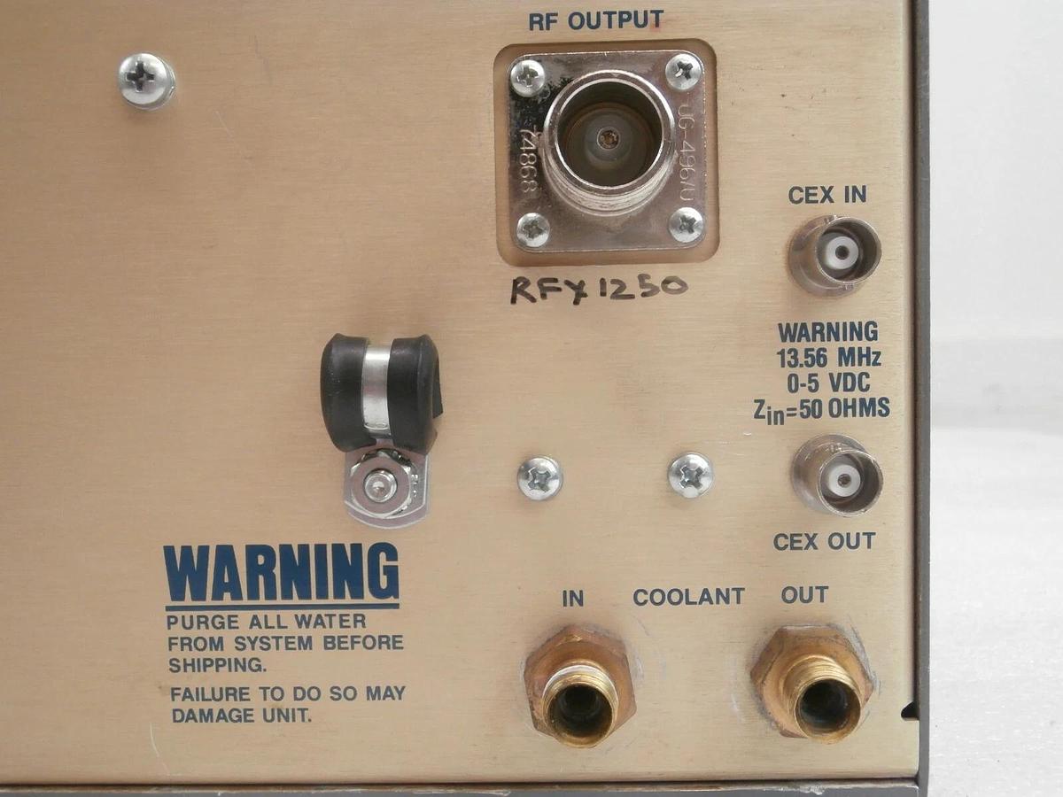 Used RFX 1250 AE Advanced Energy 5012-000-J RF Generator 3155012-000 Tested Working