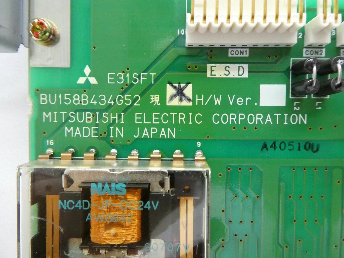 Used Mitsubishi BU158B434G52 PCB Card E31SFT Robot Controller CR-E356-S06 Working