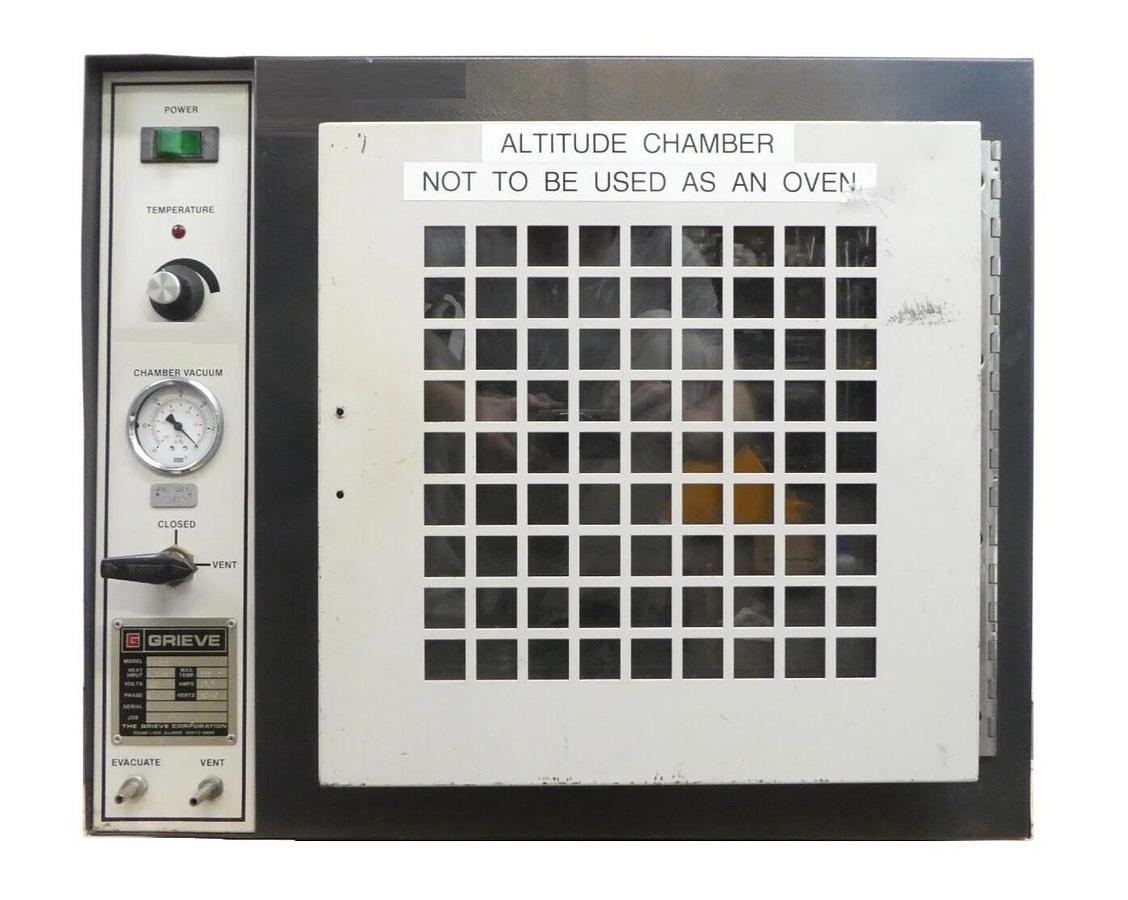 Used Grieve VK-220 Scientific Vacuum Oven Altitude Chamber Tested Working