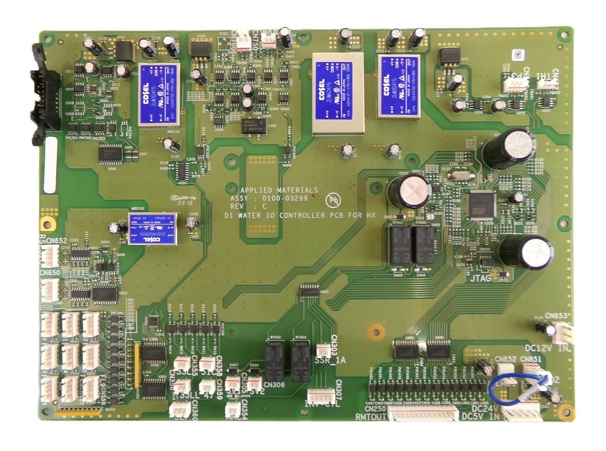 Used AMAT Applied Materials 0100-03299 DI Water IO Controller PCB Working Surplus