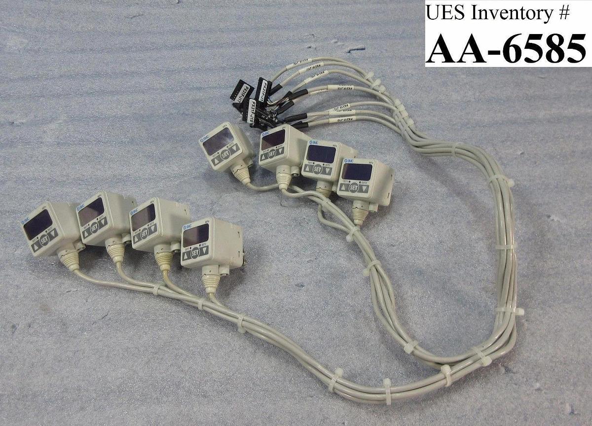 Used SMC ISE40-01-62L Digital Pressure Switch Lot of 8 AMAT Quantum X Used Working