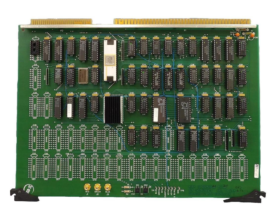 Used KLA Instruments 710-022400-01 Graphics Display Controller 1 PCB Card Working