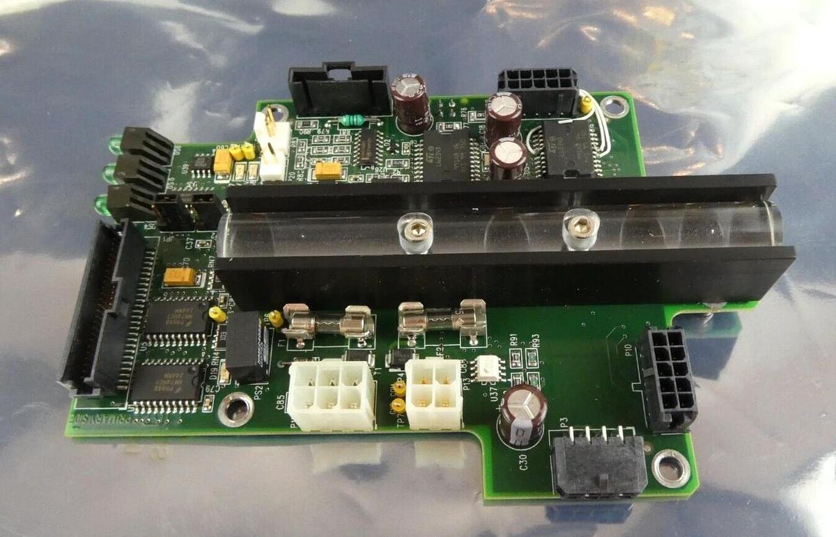Used Brooks Automation 002-7501-02 Acrylic Rail PCB 002-7502-02 Assembly Working
