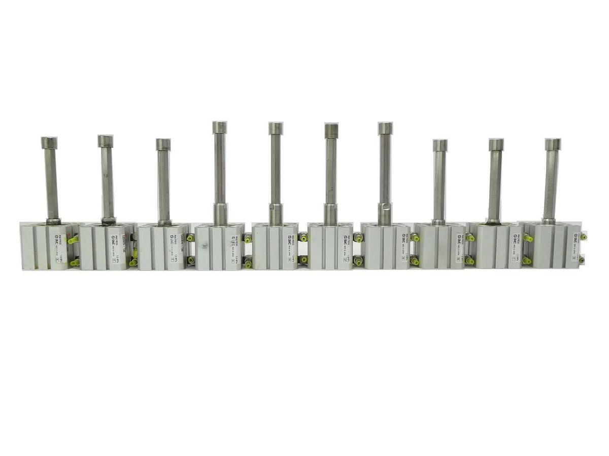 Used SMC CQSB25-15D Compact Cylinder CQS Reseller Lot of 10 TEL Lithius Working Spare