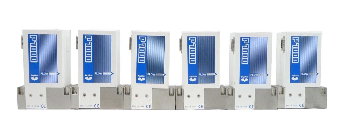 Used Fujikin P7000 Mass Flow Controller MFC Reseller Lot of 6 Working Surplus