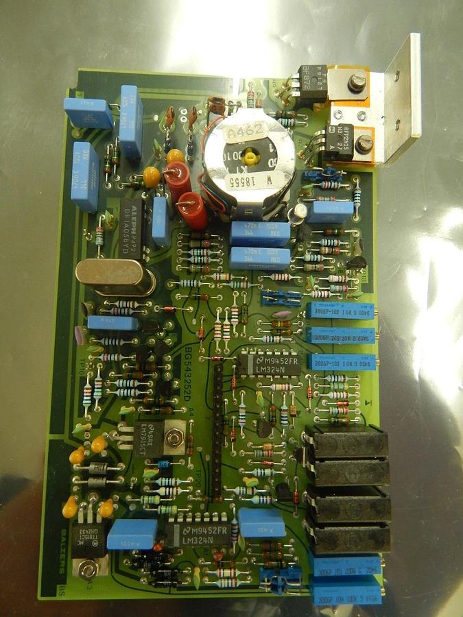 Used Balzers BG 541 087-S/B Partial Pressure Gauge PCB Card RF 064 Used Working