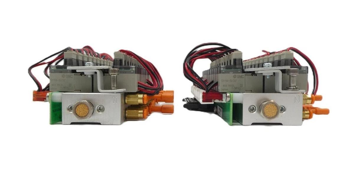 Used SMC D-276-990020B 12-Port Pneumatic Manifold AMAT 0190-01401 Lot of 2 Working